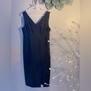 🖤DKNY MIDI Dress✨Gold accents✨Size 8- Fully Lined NWOT✨